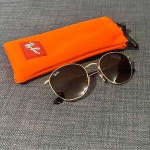 Ray-Ban Junior Rob Round Metal Sunglasses RJ9572S Brown Lens 48 19 223/13